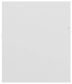Dulap de chiuveta, alb extralucios, 100x38,5x46 cm, PAL Alb foarte lucios, Dulap pentru chiuveta, 1