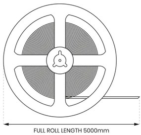 Bandă LED RGBW dimabilă pentru baie LED/12,5W/12V IP65 5m Wi-Fi Tuya