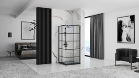 Cabina de dus Rea Concept Black 90x90 cm