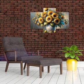 Tablou – Vază cu floarea-soarelui (90x60 cm)