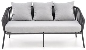 Set de gradina Rocca - 5 locuri, gri