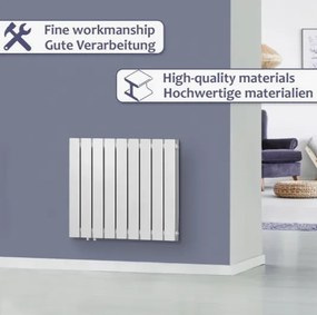 Radiator orizontal Aquamarin, 819 W, 600x614x69 mm