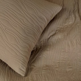 Goldea cuvertură de pat bella - maro-alb 220 x 240 cm