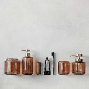 Suport pentru periuța de dinți maro din sticlă Vision – Mette Ditmer Denmark