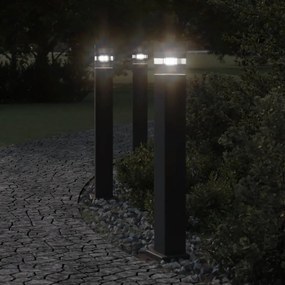 vidaXL Lampă de podea de exterior, negru, 50 cm, aluminiu