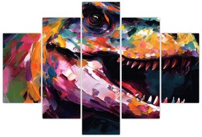Tablou - Dinozaur, pictură (150x105 cm)