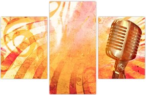 Tablou - Microfon retro (90x60 cm)