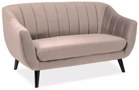 Canapea Elite Velvet, două locuri, bej