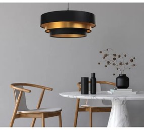 Lustr TRINITI pe cablu 1xE27/60W/230V negru/auriu