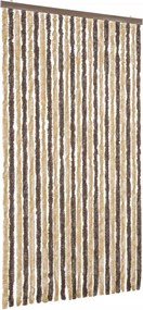 vidaXL Perdea pentru insecte, maro închis și bej, 100x200 cm, chenille