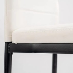 Midland 4+1 set de sufragerie alb-negru