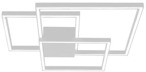 Lustra LED design modern geometric Erick alb