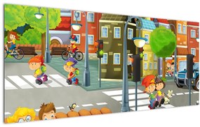 Tablou - Orășelul copiilor (120x50 cm)