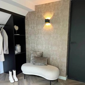 Aplica de perete inteligenta neagra 8 cm incl. Wifi G9 - Transfer