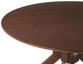 Masă de sufragerie rotundă Tymian (lemn închis) (pentru 4 persoane). 1076263
