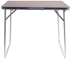 Masă pliabilă de tabără maro/crom