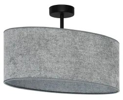 Lustră aplicată Duolla OVAL 1xE27/15W/230V gri