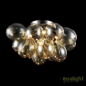 Lustra aplicata / Plafoniera design deosebit diam. 38cm Balbo chihlimbar MYMOD112-04-G