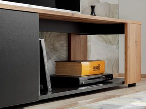 Mobilier living Mantes ZWT31 (negru mat + stejar wotan). 1097679