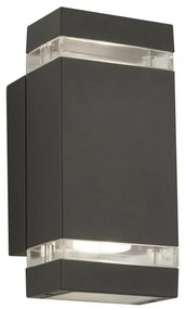 Aplica perete exterior IP44 Up and Down Sheffield gri inchis