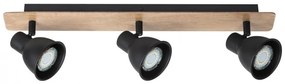 Lustra 3 spoturi design industrial metalica MAC negru 5904 RX