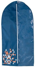 Husa depozitare haine cu fermoar 60 x 135cm, albastru