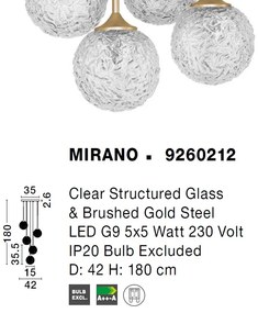 Lustra cu 5 pendule, moderna design deosebit MIRANO