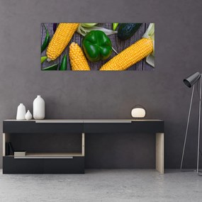 Tablou - legume (120x50 cm), în 40 de alte dimensiuni noi