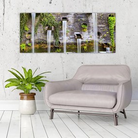 Tablou - Zid de piatră, Hamburg, Germania (120x50 cm)