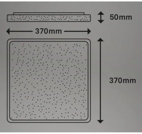 Plafonieră LED LINO LED/24W/230V crom mat Briloner 3749-414