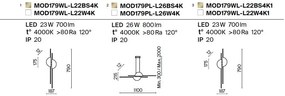 Lustra LED suspendata design minimalist Skyline