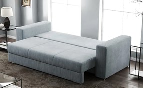 Canapea extensibilă dumonde cu ladă de depozitare si sezut confortabil din spuma high-density, Gloria Zoom Grey 240x100 cm