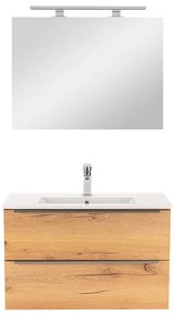 Mobilier complet de baie Vario Trim 80 stejar-stejar