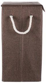Coș textil pentru rufe LAUNDRY 40 x 30 x 60 cm, maro