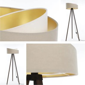 Lampadar GALAXY 1xE27/60W/230V bej/maro