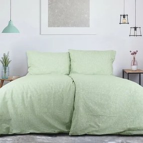 Lenjerie pat B.E.S. Petrovice Top Class Flori verzi, creponată,140 x 200 cm, 70 x 90 cm