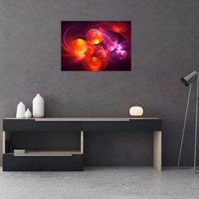 Tablou pe sticlă cu abstracțiune modernă (70x50 cm)