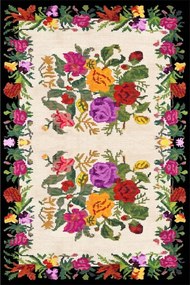 Covor de bucatarie Otto, model Flowe, 150X100 cm