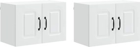 vidaXL Dulap de bucătărie Kalmar 2 pcs Alb 60 x 31 x 40 cm