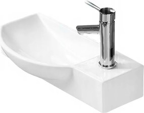 Mexen Hugo chiuvetă pe blat stângă 50 x 23 cm, albă - 21255000L