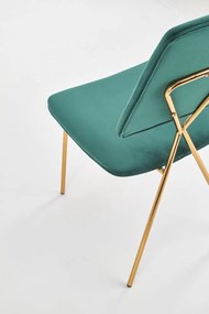 Scaun K411 velvet verde