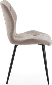 Scaune de dining bej 4 buc. Luna – Marckeric