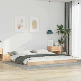 vidaXL Cadru de pat Maro 180 x 210 cm Lemn de brad