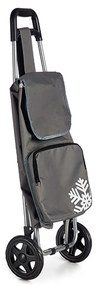 Carucior cumpărături cu compartiment termoizolant 33L 35 x 28 x 95 cm Gri