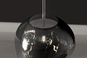 Lustra, Pendul modern cu glob sticla fumurie LIQUID DIAMOND 20cm