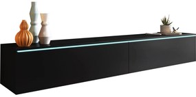 Supermobel Comodă TV LOWBOARD D 180, 180x30x32, negru grafit