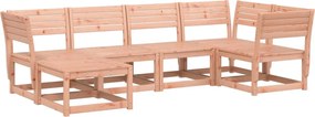 vidaXL Set canapea de grădină, 6 piese, lemn masiv Douglas