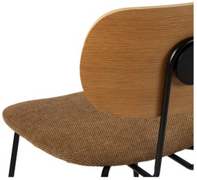 Scaune de dining maro/în culoare naturală 4 buc. Cleo – Ixia