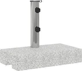 vidaXL Suport umbrelă de soare Granit Dreptunghiular 25 kg