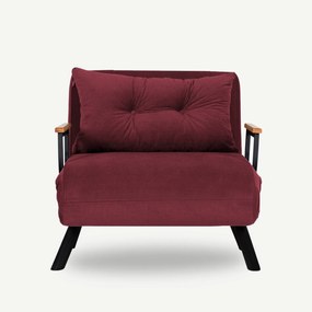 Fotoliu extensibil Sando Single - Maroon